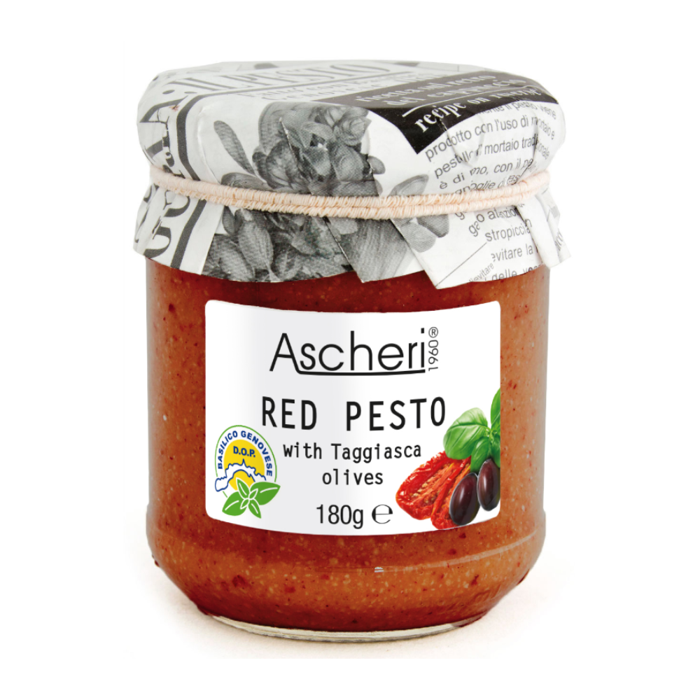 Ascheri Red Pesto With Taggiasca Olives 180g