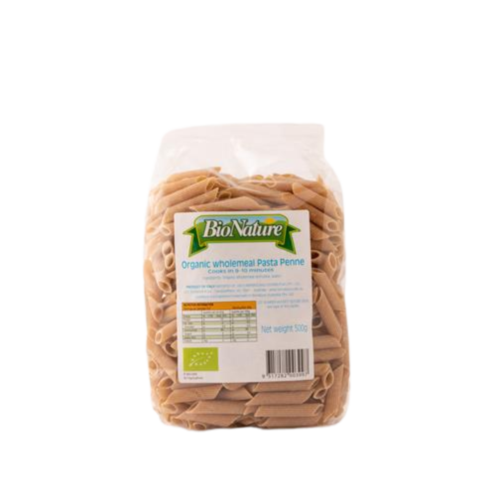 Bionature Wholemeal Organic Penne Rigate 500g