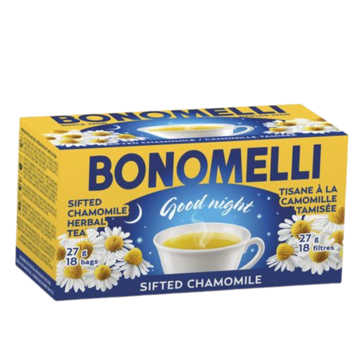 Bonomelli sifted chamomile tea 18 bags Italian herbal infusion