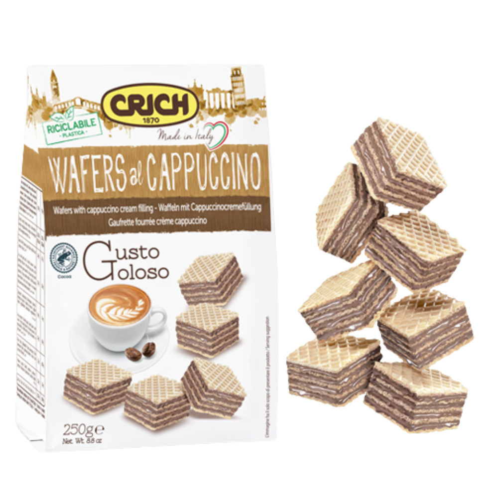 Crich Cappuccino Wafers 250g