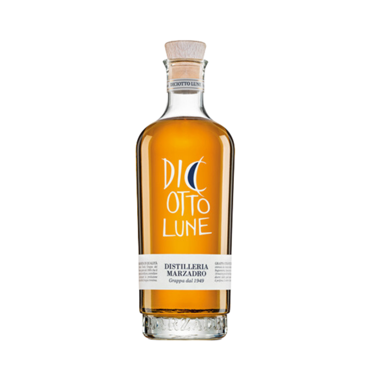 Distilleria Marzadro Diciotto Lune Grappa Stravecchia 41% 700mL