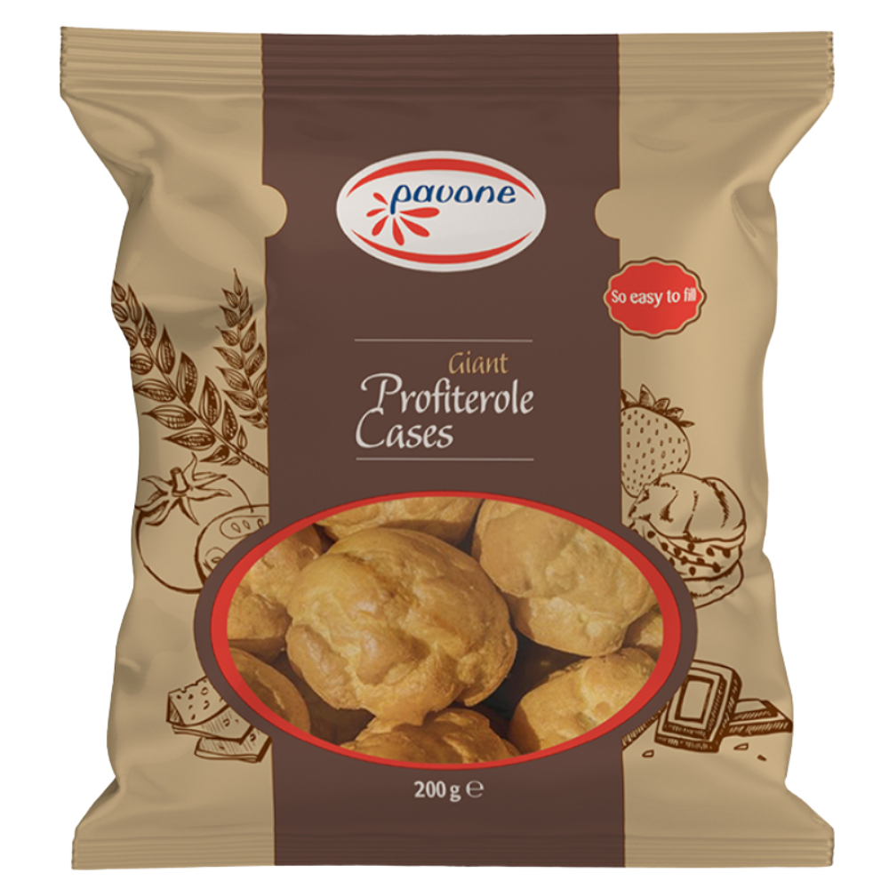 Pavone Giant Profiterole Cases 200g
