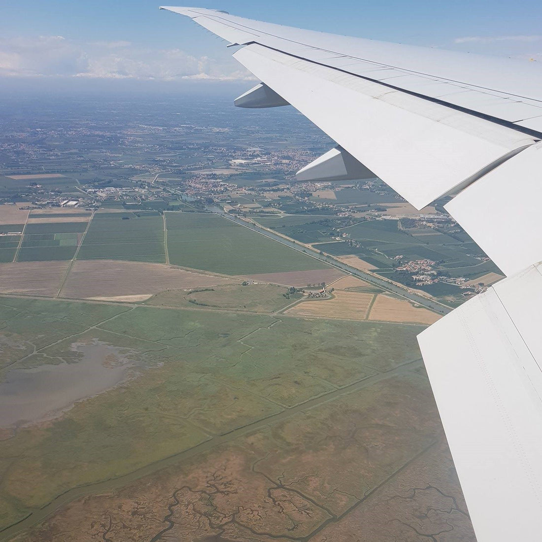 Italian Wine Connection view from the plane