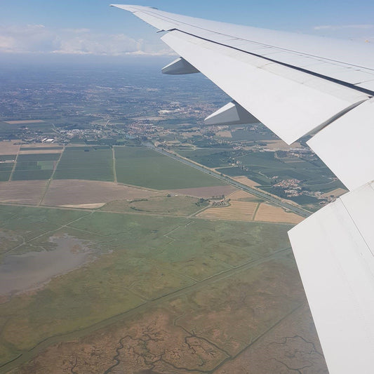 Italian Wine Connection view from the plane