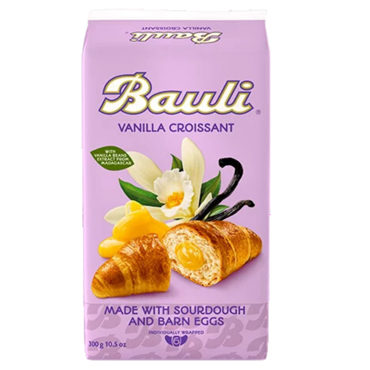Bauli Vanilla Custard Croissants 6 Pack