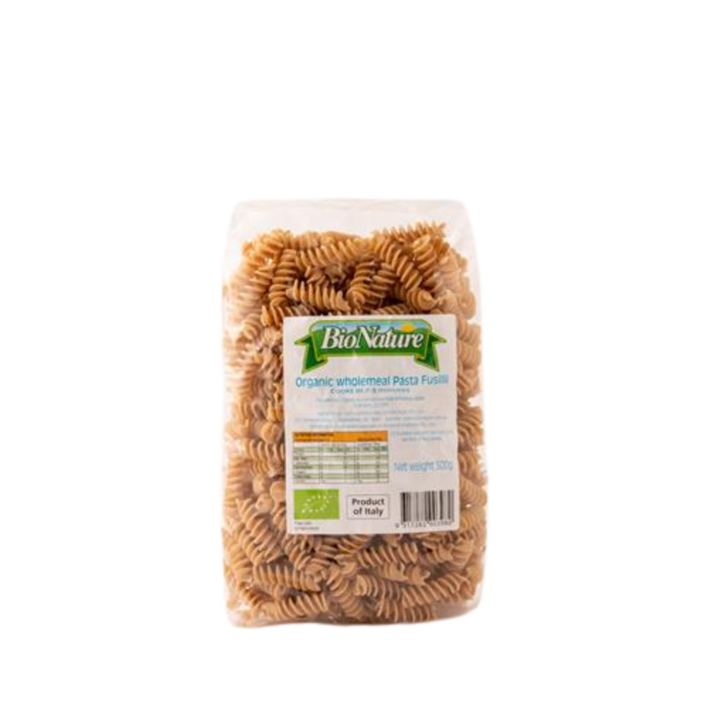 Bionature Wholemeal Organic Fusilli 500g