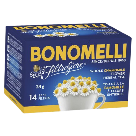 Bonomelli Filtrofiore unsifted chamomile tea 14 bags Italian herbal infusion