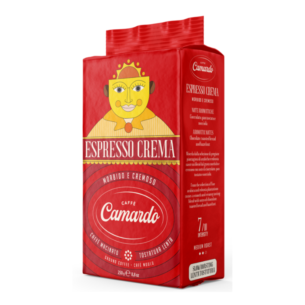 Caffè Camardo Espresso Crema Red Ground Coffee 250g