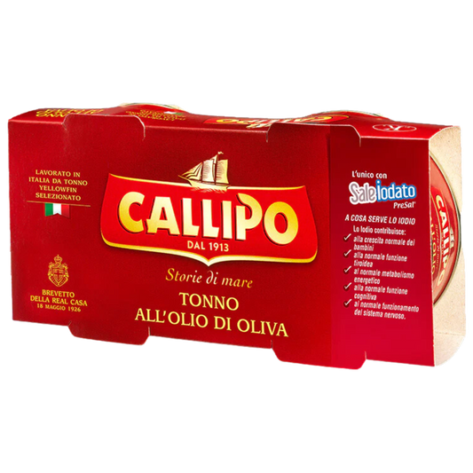 Callipo Tuna in Olive Oil 2 × 160g Italian yellowfin tuna