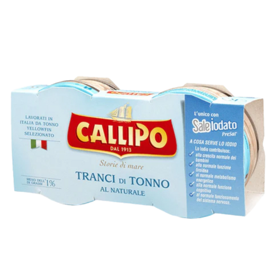 Callipo Tuna al Naturale in brine 2 × 160g cans