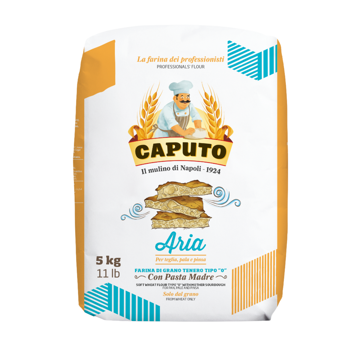 Caputo Aria con Pasta Madre - Soft Wheat 0 Flour with Mother Sourdough 5kg
