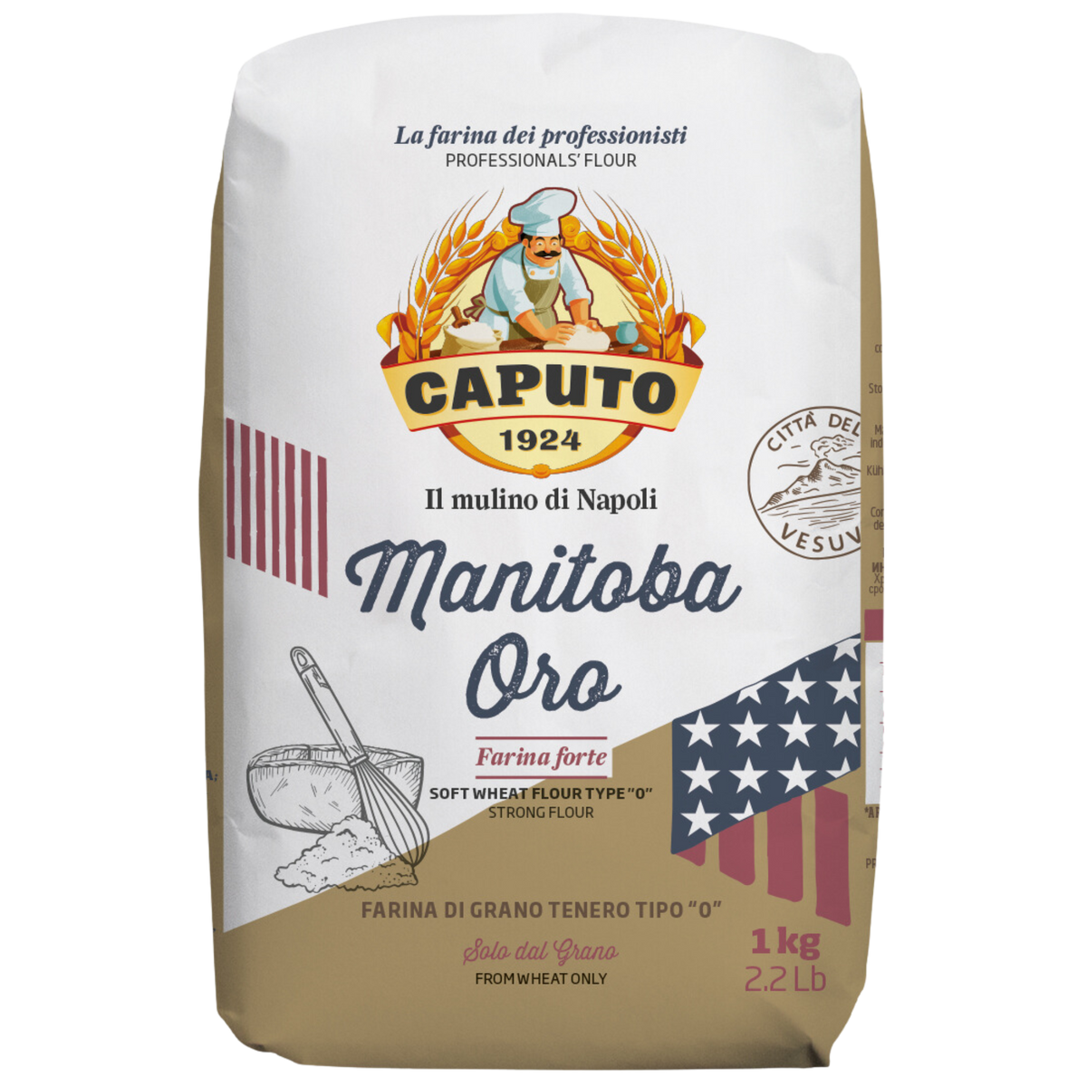 Caputo Manitoba Oro 0 Flour 1kg (Bread & Pastries)