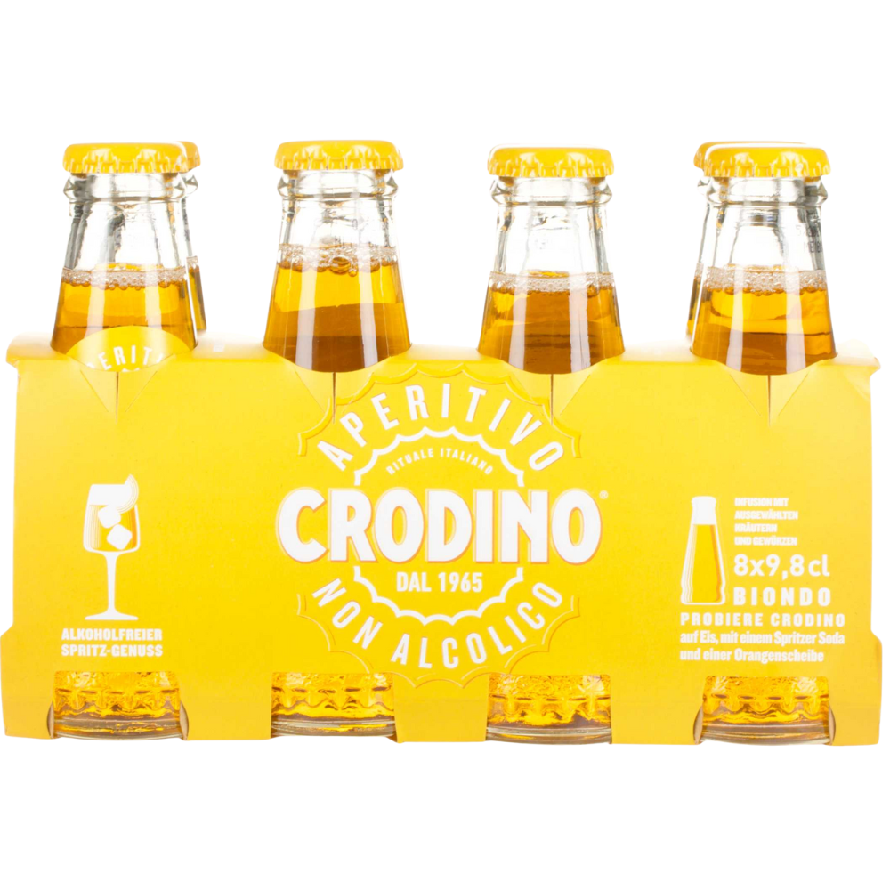 Crodino Analcolico Biondo 8 × 98mL