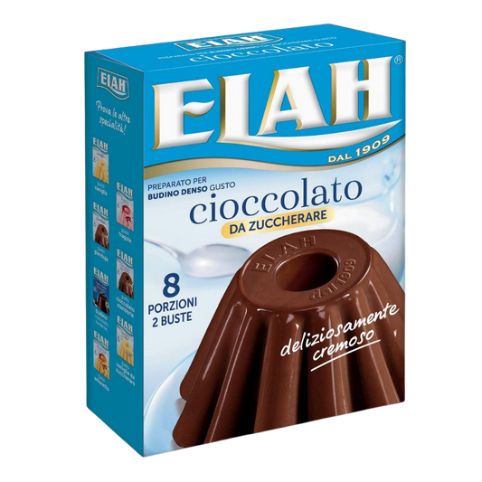 Elah Preparato per Budino Denso al Cioccolato Senza Zucchero - Chocolate Pudding 98g