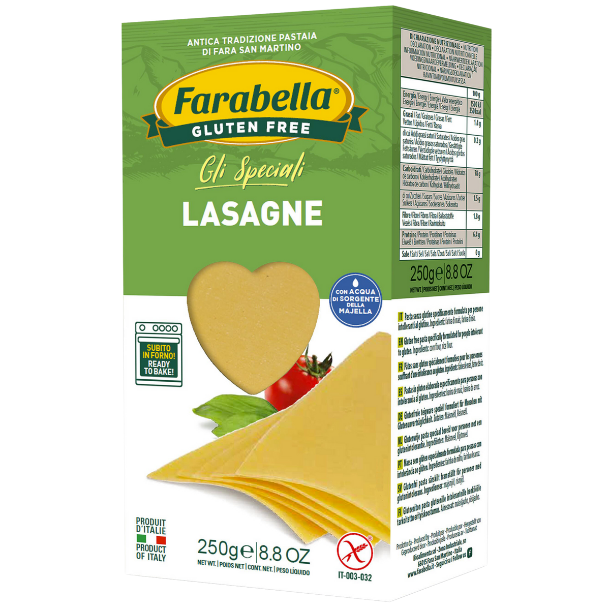 Farabella Gluten Free Lasagne 250g
