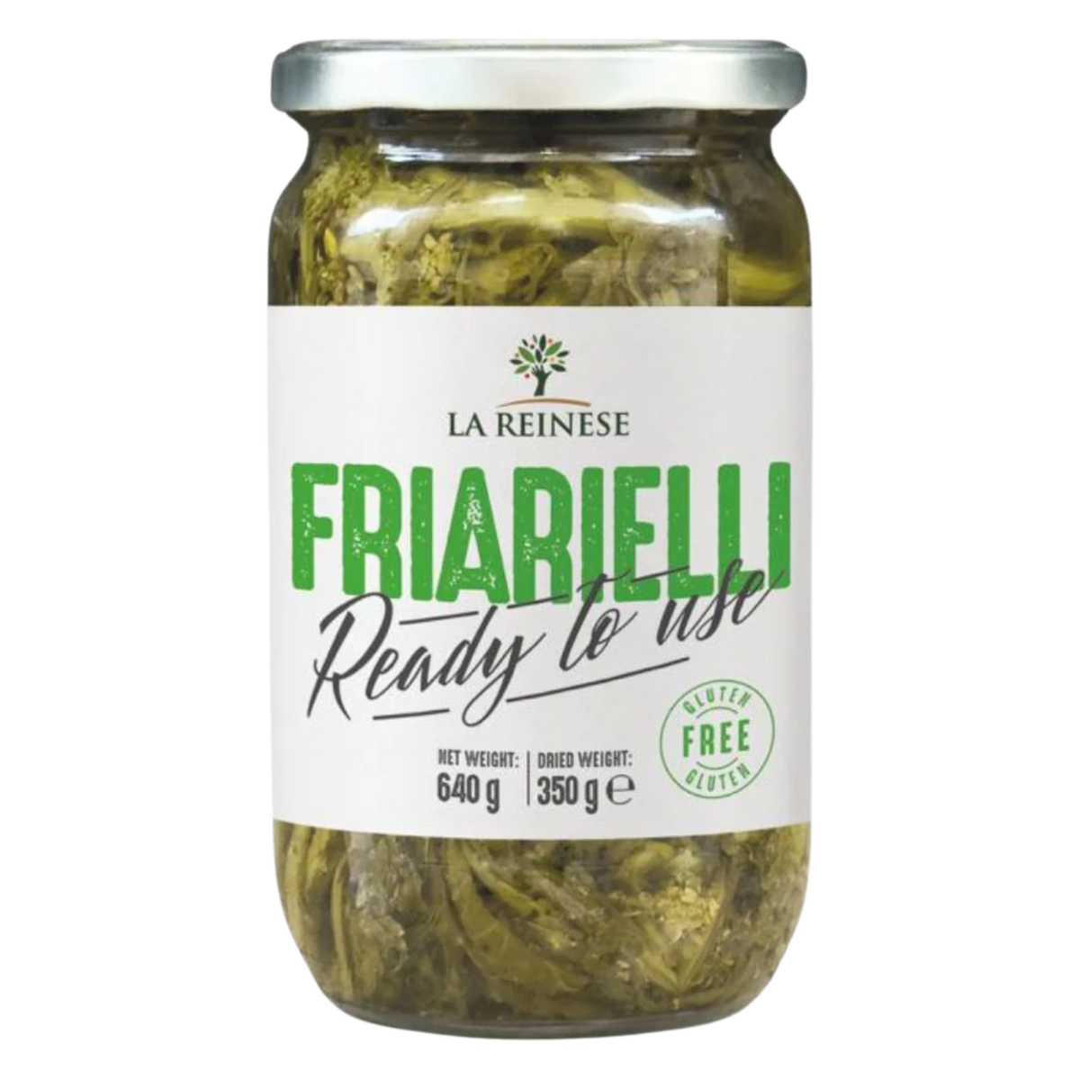 La Reinese Friarielli 640g jar Italian broccoli rabe