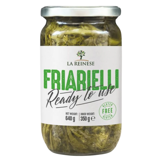 La Reinese Friarielli 640g jar Italian broccoli rabe
