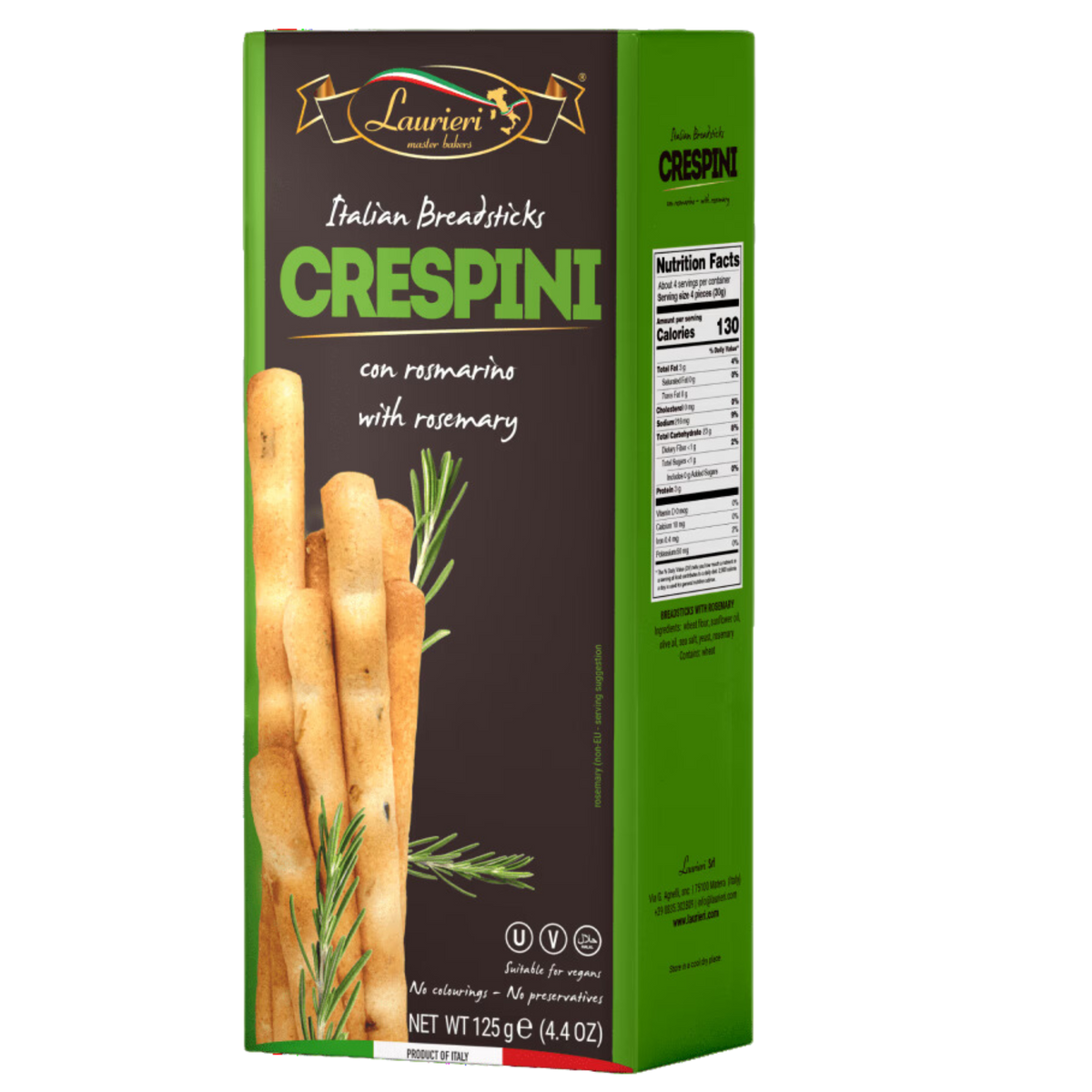 Laurieri Crespini Breadsticks Rosemary 125g