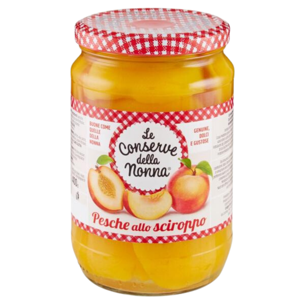 Le Conserve della Nonna Peaches in Syrup 690g jar