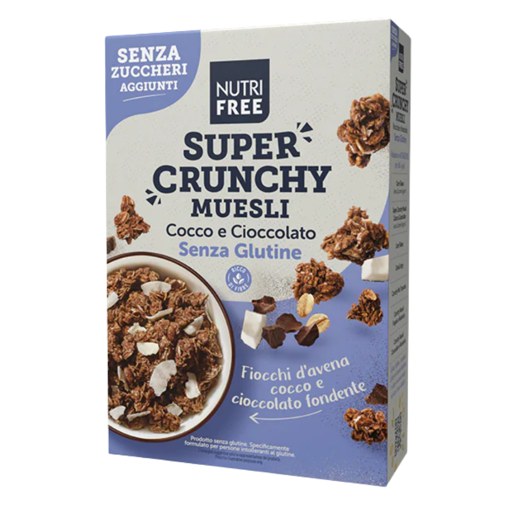 Nutrifree Super Crunchy Muesli Cocco e Cioccolato - Coconut & Chocolate 300g