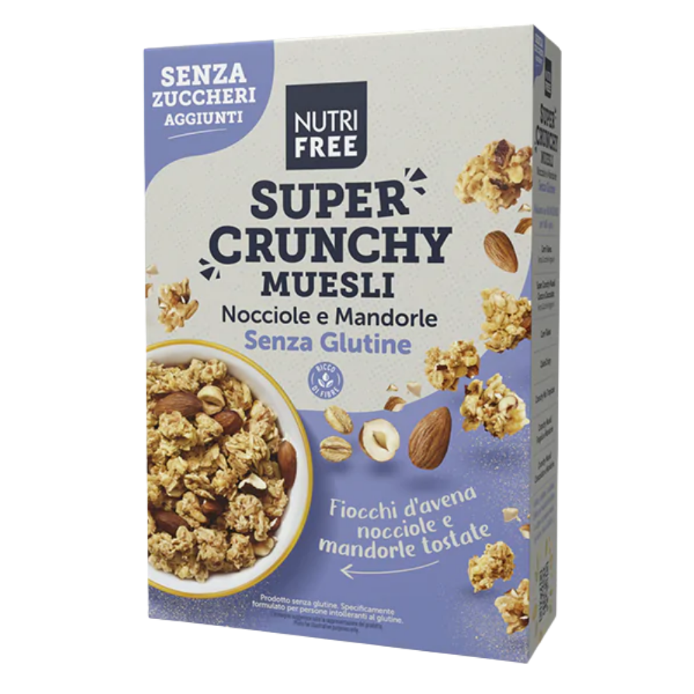 Nutrifree Super Crunchy Muesli Nocciole e Mandorle - Hazelnuts & Almonds 300g