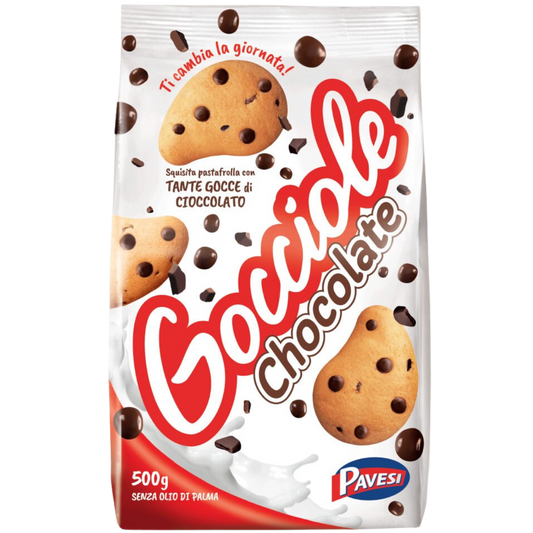 Pavesi Gocciole 500g Italian chocolate chip biscuits