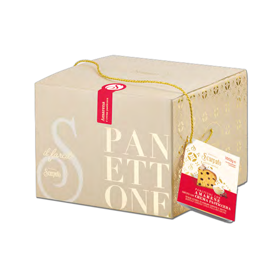 Scarpato Panettone Amarena & Crema Pasticcera 1kg 2026 packaging