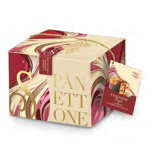 Scarpato Panettone Royale Raspberry & Double Chocolate 750g 2026 packaging