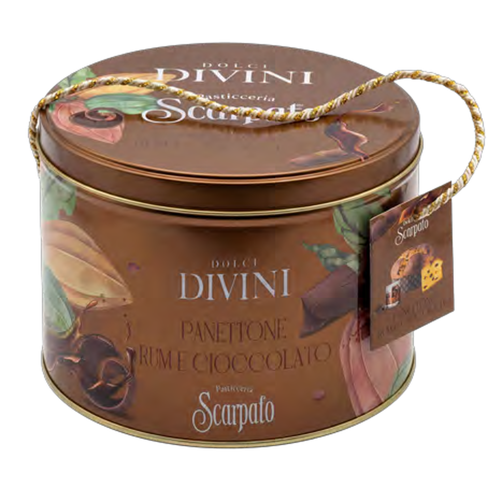 Scarpato Panettone Rum & Chocolate 750g 2026 packaging