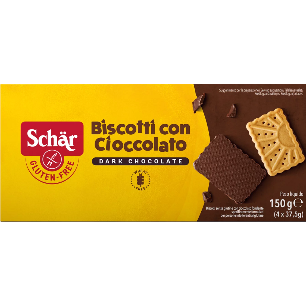 Schar Gluten Free Biscotti Con Cioccolato 150g