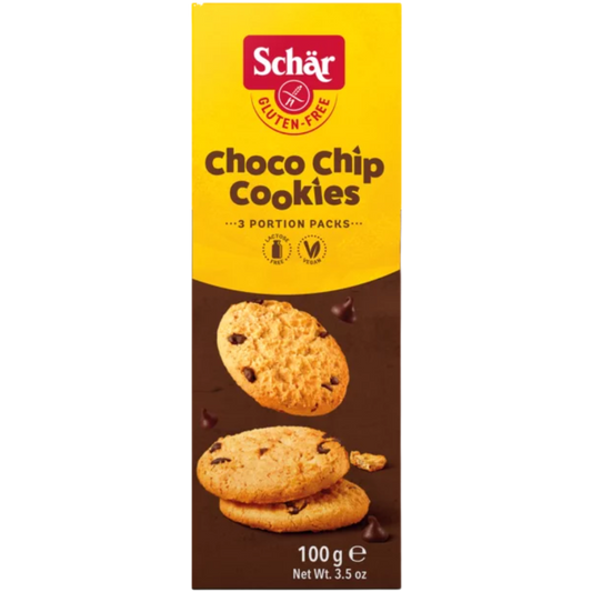 Schar Gluten Free Vegan Choco Chip Cookies 100g
