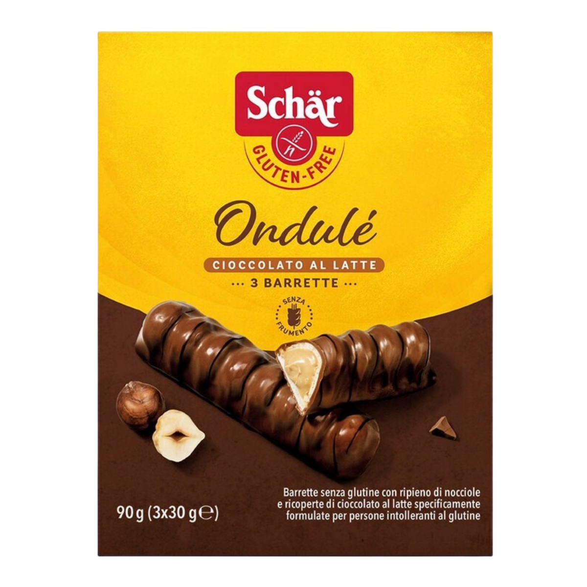 Schar Gluten Free Milk Chocolate Ondule 90g