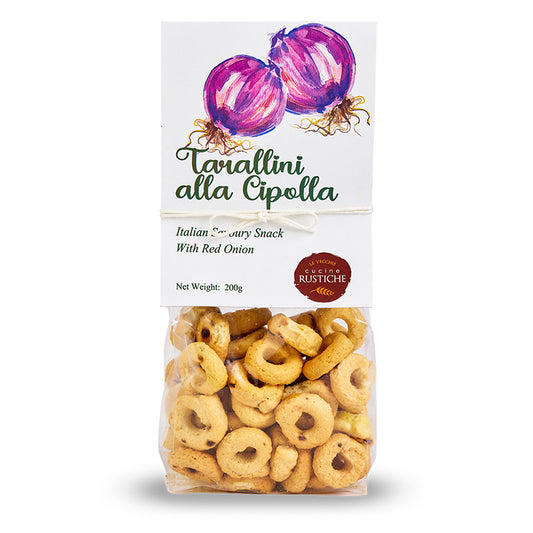 Cucine Rustiche Tarallini alla Cipolla (Red Onion) 200g